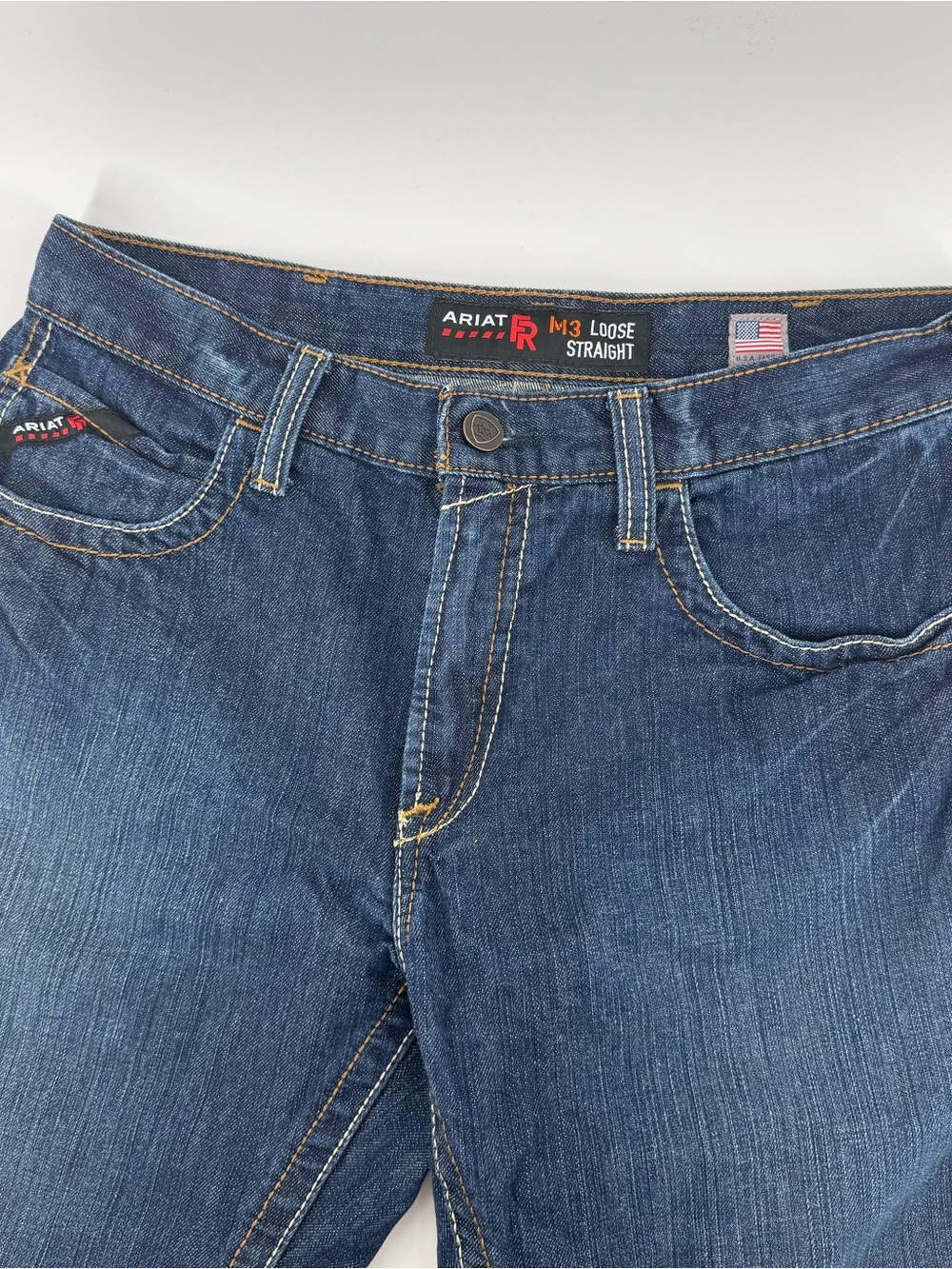 Ariat Jeans Mens 32x30 Blue FR Flame Resistant M3 Loose Western Work Wear